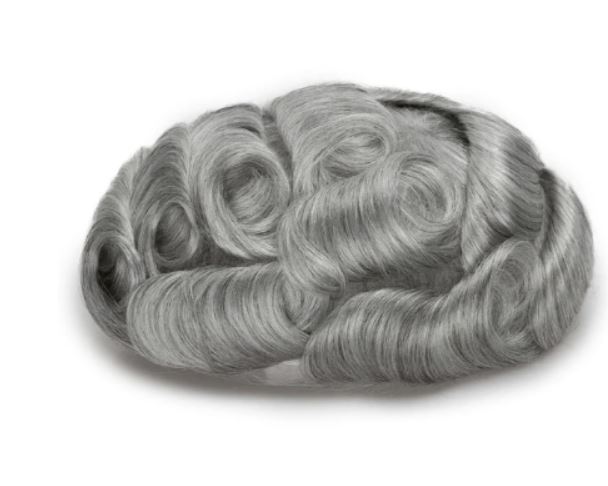Prótesis Capilar SkinFlex Color Negro Con 80% Canas #1B80